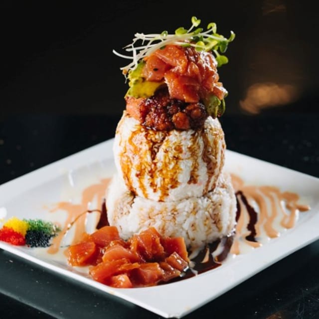 Happy Ahi Tower Roll.